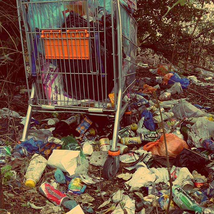 abandoned rubbish